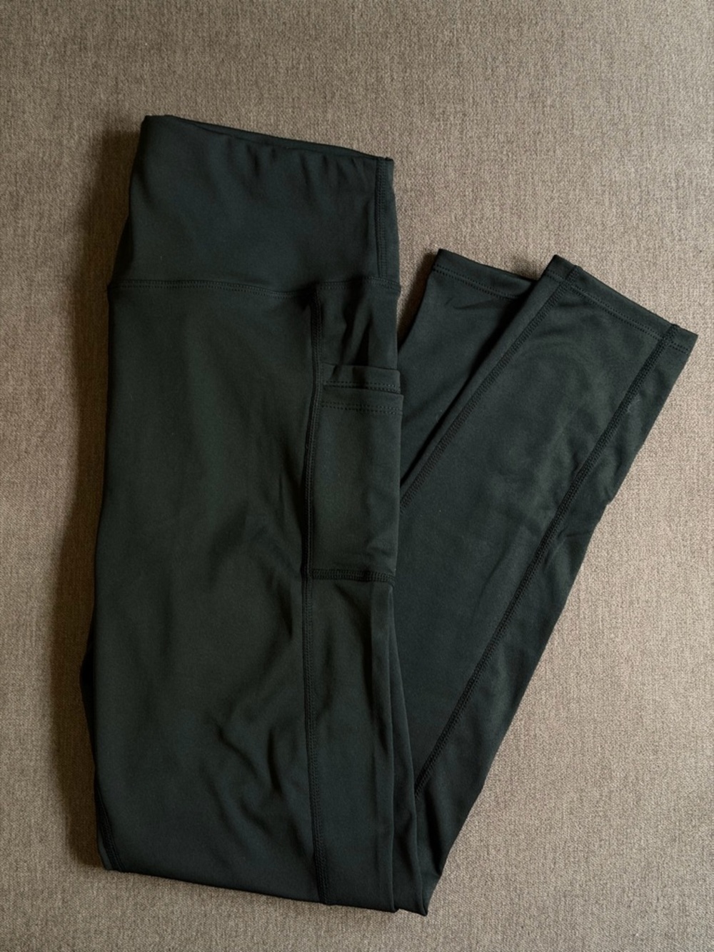 SHEIN Black High-Waist Pocket Leggings